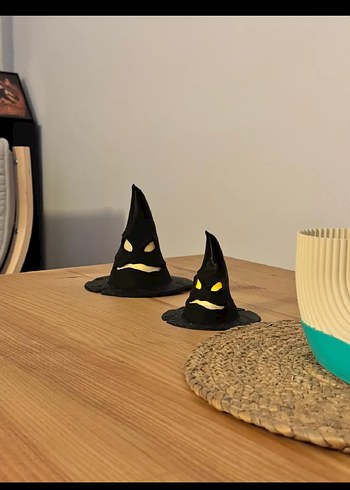 Siyah Cadı Şapkası Dekoratif Figürler halloween