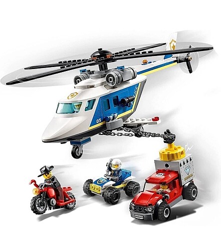 Beden Renk Lego city polis helikopteri takibi