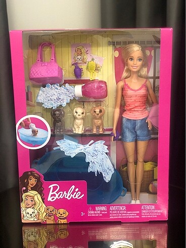 Barbie köpek ve banyosu oyun seti