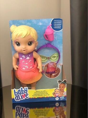 Baby alive sarışın bebek aksesuarları