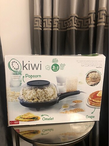 Kiwi mısır patlatma , krep ve omlet yapma tavası