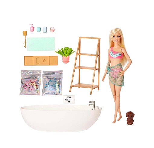  Beden Barbie wellness barbienin spa günü oyun seti