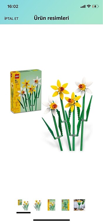  Beden Lego nergis çiçek modeli yapım seti