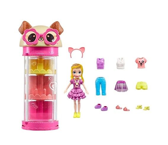  Beden Polly pocket moda eğlencesi oyun seti