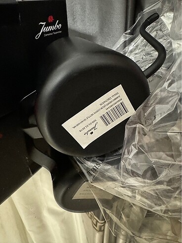 Beden Renk Jumbo çelik coffe kettle siyah 600 ml