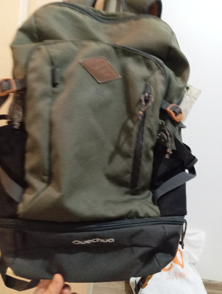 Kadın Yeşil Baskılı Sırt Çantası - Görsel 2