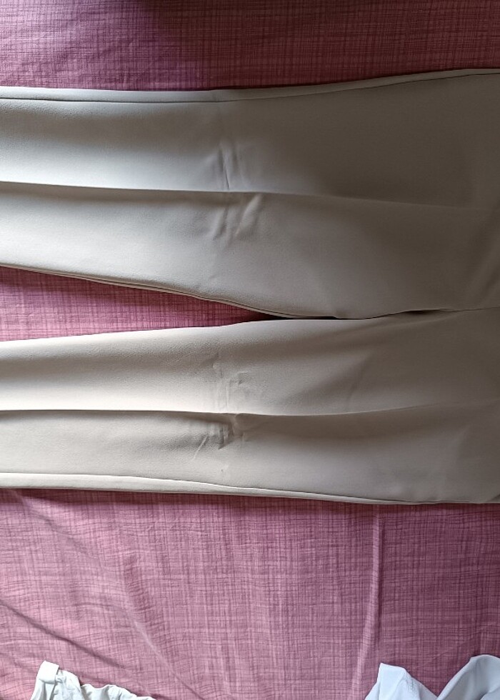 Bej rengi kumaş pantolon  - Görsel 2