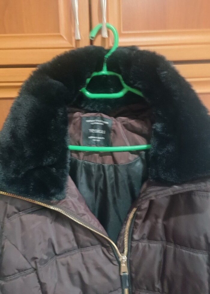 İçi Polarlı kadın mont - Görsel 4