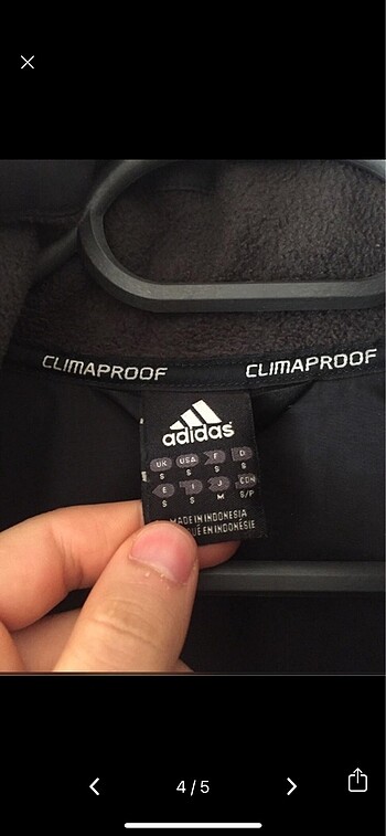 m Beden siyah Renk Adidas climaproof mont