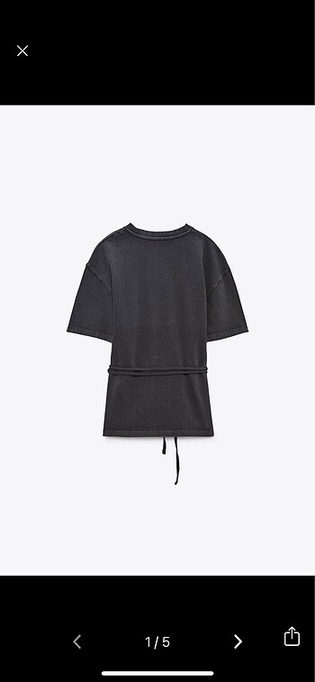 Zara kemerli Tshirt