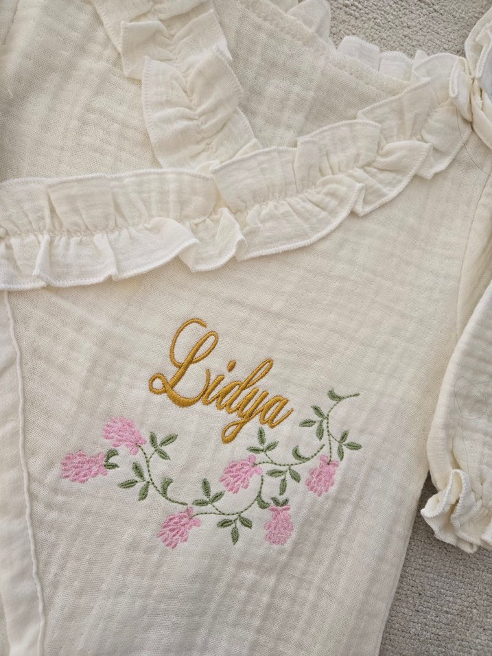 isim nakışlı hastane çıkış tulumu - Görsel 2