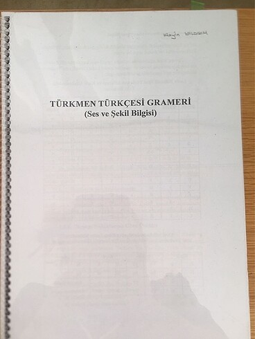 Türkmen Türkçesi Grameri (ses ve şekil bilgisi)