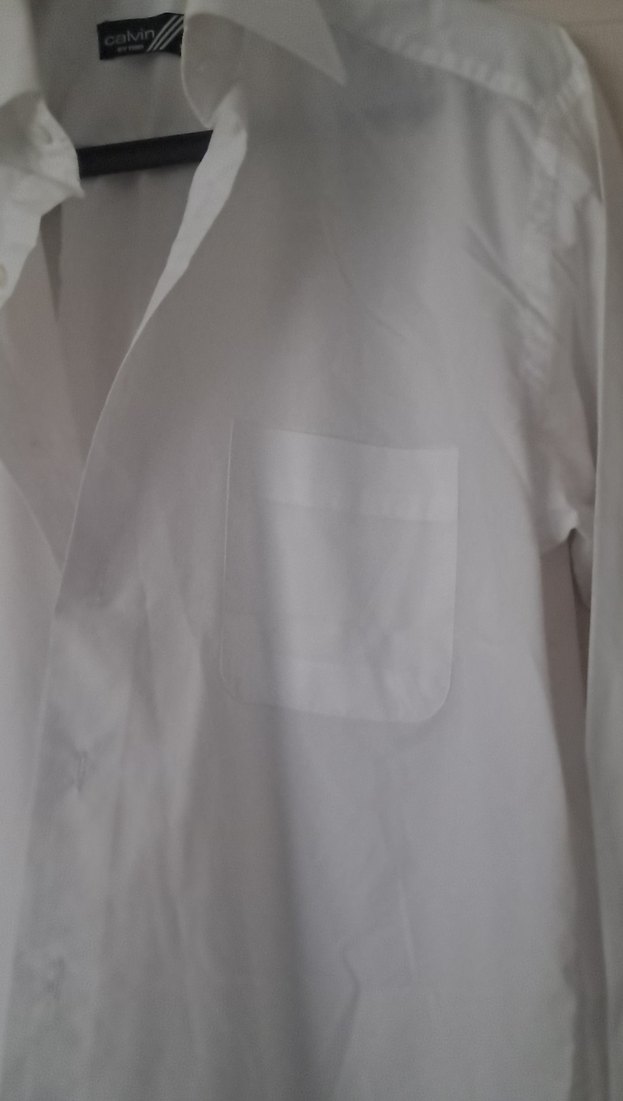 Erkek Beyaz Klasik Uzun Kollu  Gömlek - Görsel 4