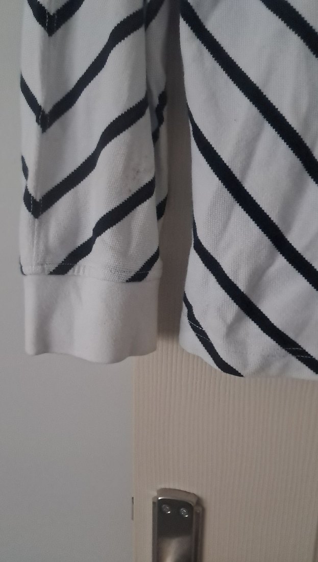 Uzun Kollu V Yaka Çizgili Erkek Polo - Görsel 5