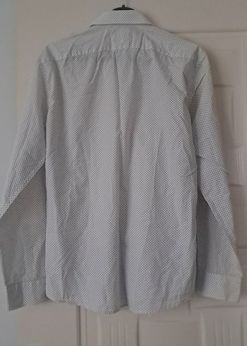 Gri Uzun Kollu Erkek Gömlek - Görsel 4