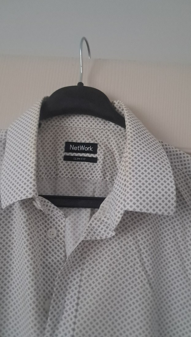 Gri Uzun Kollu Erkek Gömlek - Görsel 2