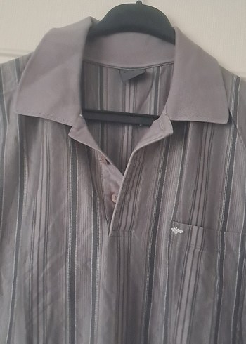 Gri Kısa Kollu Erkek Polo Tişört - Görsel 4