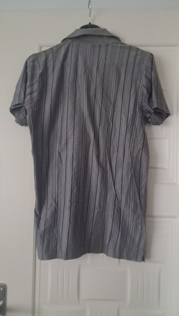 Gri Kısa Kollu Erkek Polo Tişört - Görsel 5