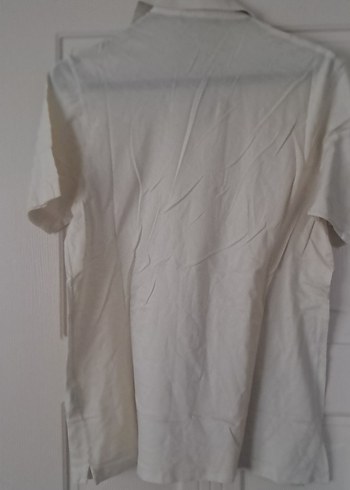 Pamuklu Beyaz Polo Tişört - Görsel 6