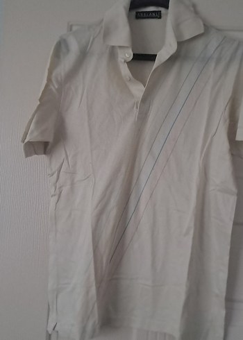 Pamuklu Beyaz Polo Tişört - Görsel 3