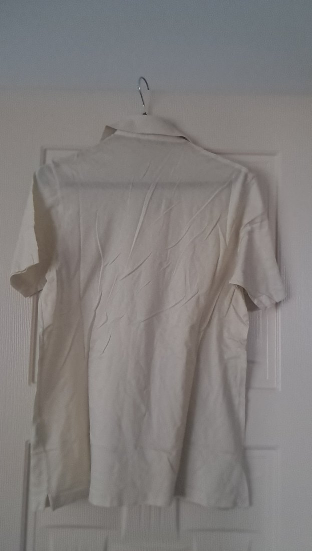 Pamuklu Beyaz Polo Tişört - Görsel 4