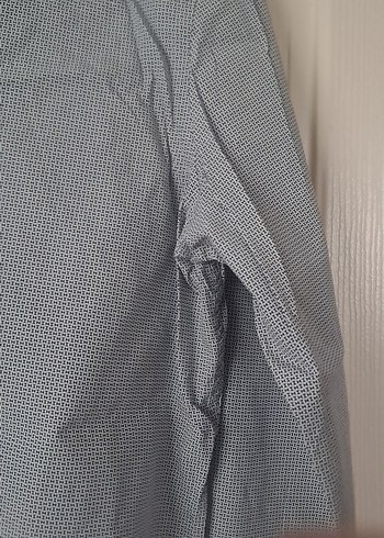 Gri Erkek  Uzun Kollu Gömlek - Görsel 3