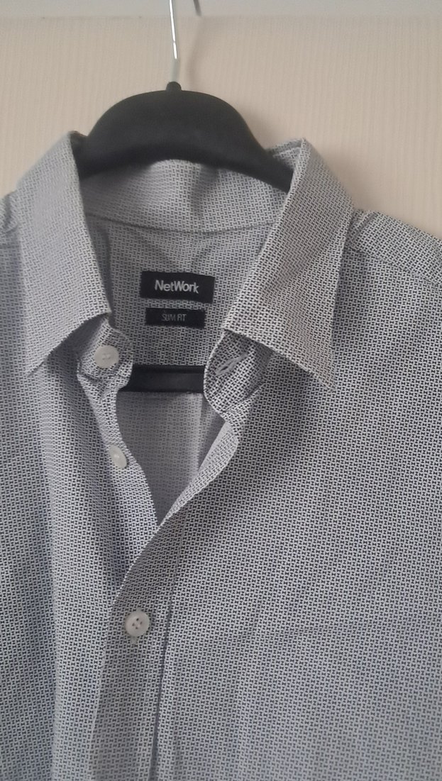 Gri Erkek  Uzun Kollu Gömlek - Görsel 2