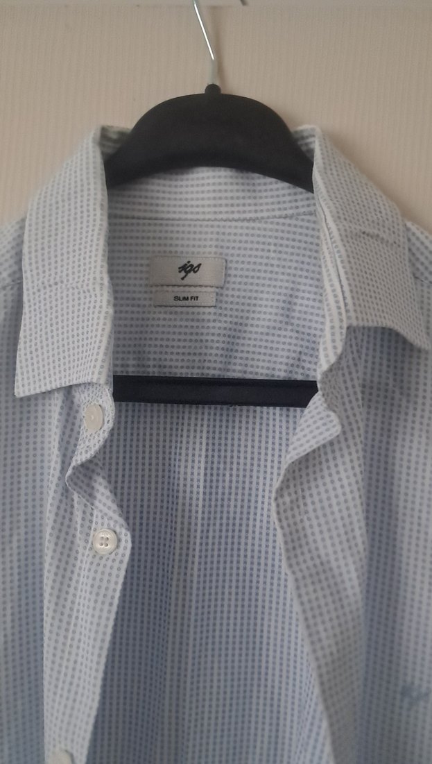 Gri Erkek  Uzun Kollu Gömlek - Görsel 2