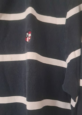 Erkek  Lacivert Çizgili Uzun Kollu Gömlek - Görsel 3