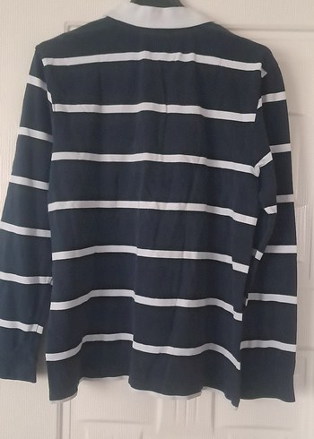 Erkek  Lacivert Çizgili Uzun Kollu Gömlek - Görsel 6