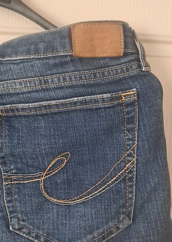 Kadın Mavi Bol Kesim Mini Kot Şort - Görsel 4