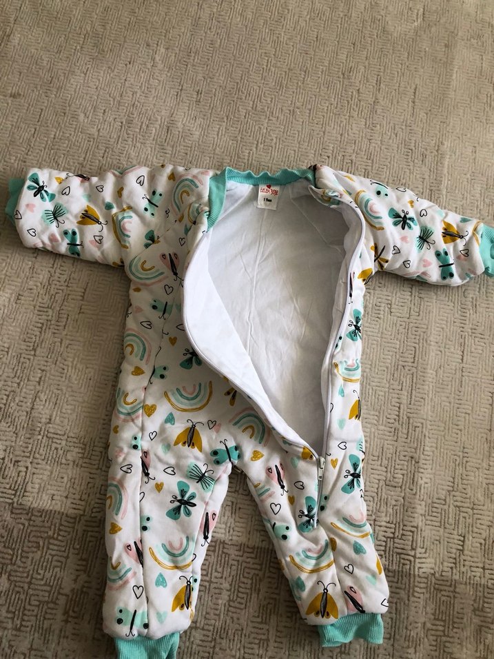 Renkli Desenli Bebek Kız Uyku Tulumu 2,5 Tog - Görsel 2