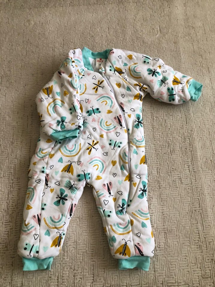 Renkli Desenli Bebek Kız Uyku Tulumu 2,5 Tog - Görsel 3