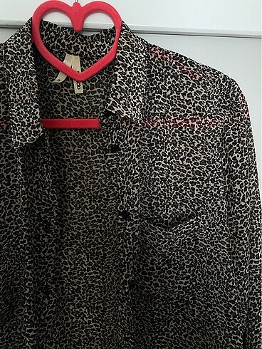 Zara Defacto leopar desenli gömlek