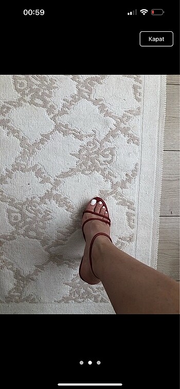 Accessorize Kırmızı topuklu sandalet