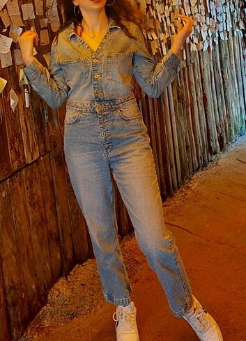 Zara denim tulum