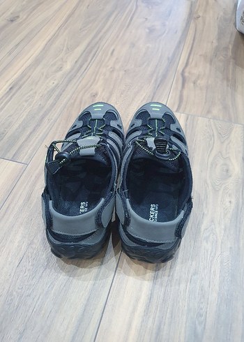 Gri Erkek Spor Sandalet Velcro Bantlı - Görsel 3