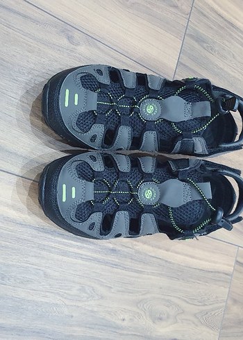 Gri Erkek Spor Sandalet Velcro Bantlı - Görsel 2