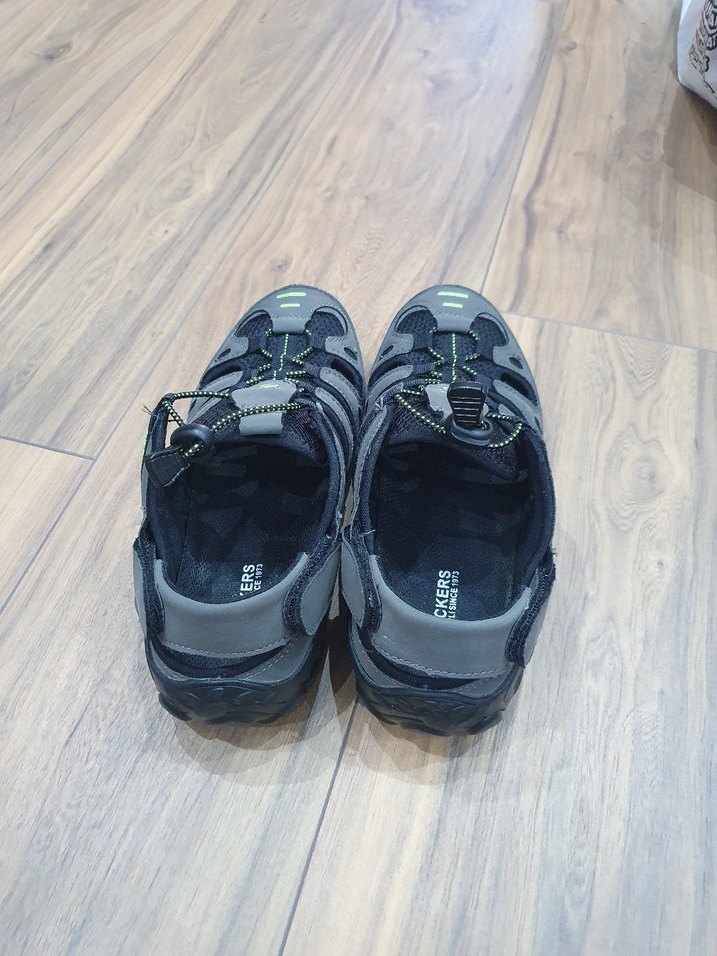 Gri Erkek Spor Sandalet Velcro Bantlı - Görsel 3