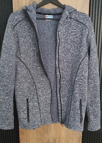 Gri Fermuarlı Spor Ceket - Görsel 2