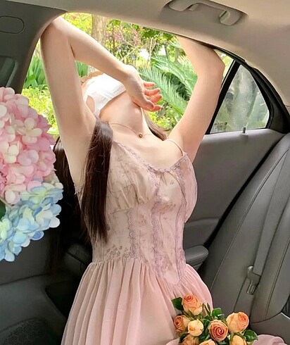 Sheinside Pembe shein elbise