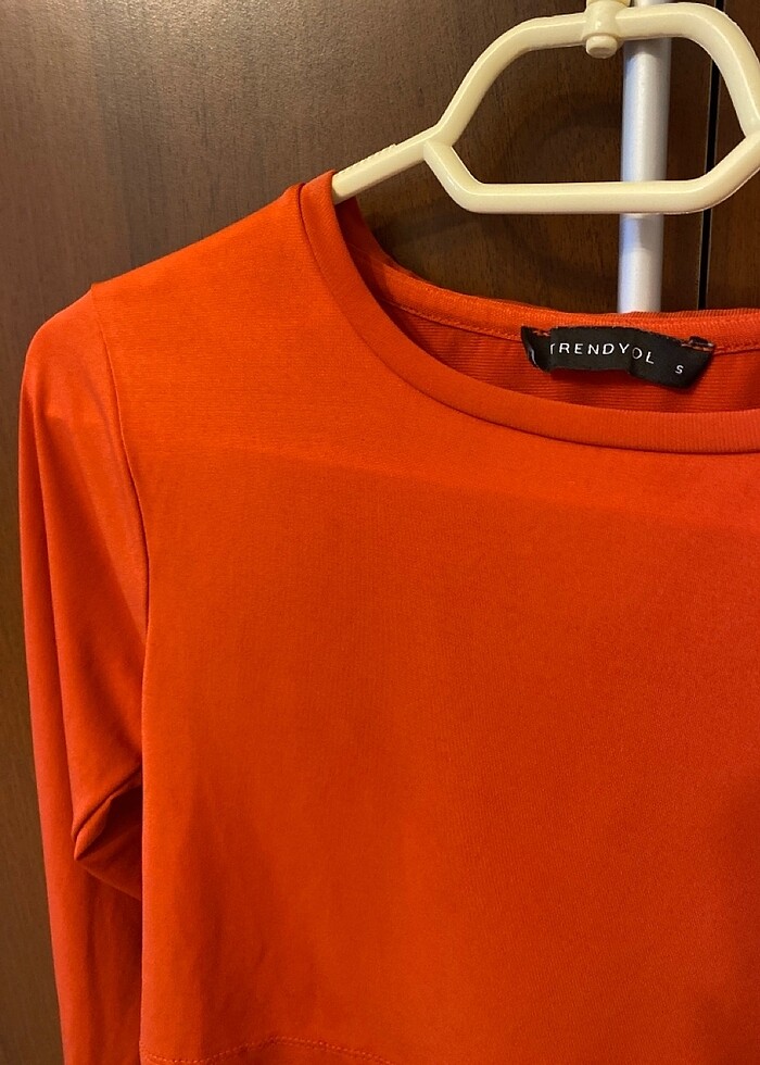 KADIN TURUNCU CROP - Görsel 2