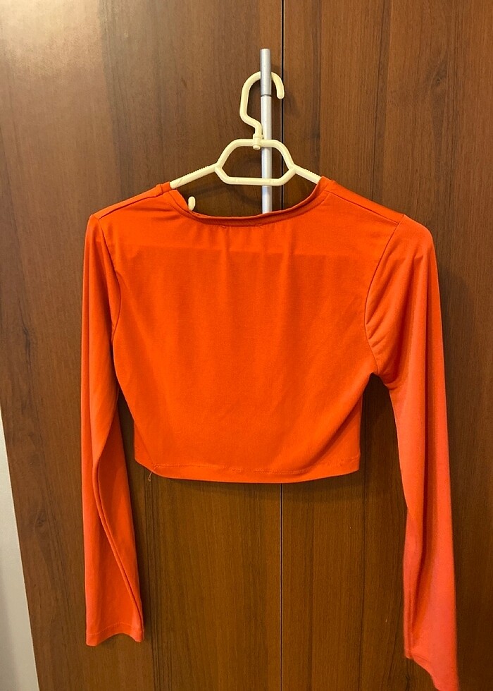 KADIN TURUNCU CROP - Görsel 3