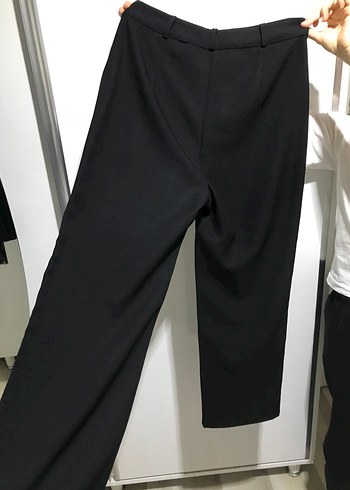 Kadın Siyah Kumaş Pantolon - Görsel 2