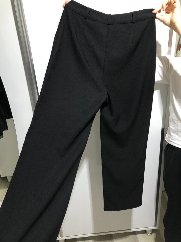 Kadın Siyah Kumaş Pantolon - Görsel 2