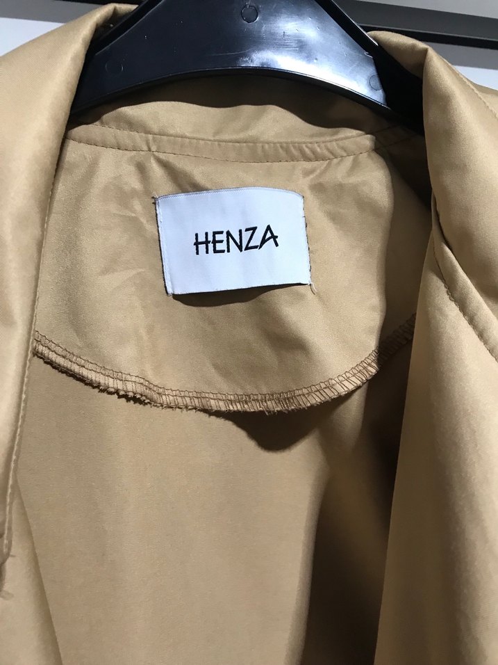 Bej Uzun Kadın Trençkot - Görsel 5