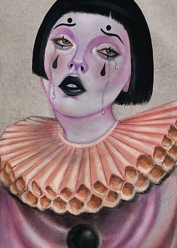 Pastel Palyaço Tablosu - Görsel 2