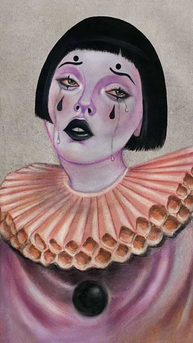 Pastel Palyaço Tablosu - Görsel 2