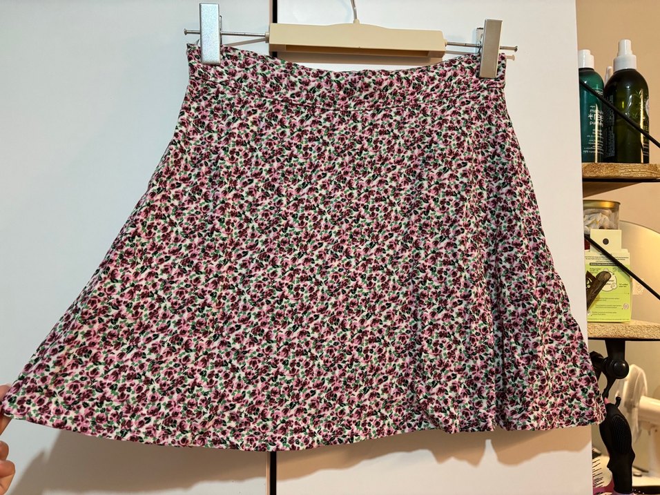 Çiçek Desenli şort Etek - Görsel 2