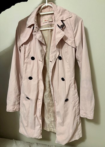 Pembe Kadın Trençkot - Görsel 2